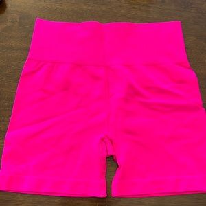 ZYIA Hot Pink Seamless Hustle Shorts
